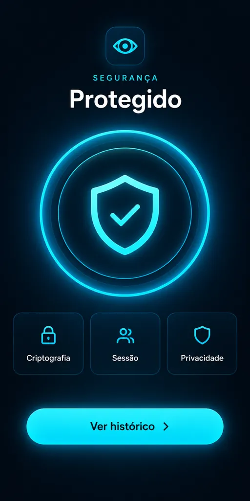 Tela de segurança do aplicativo Rastreia SPY